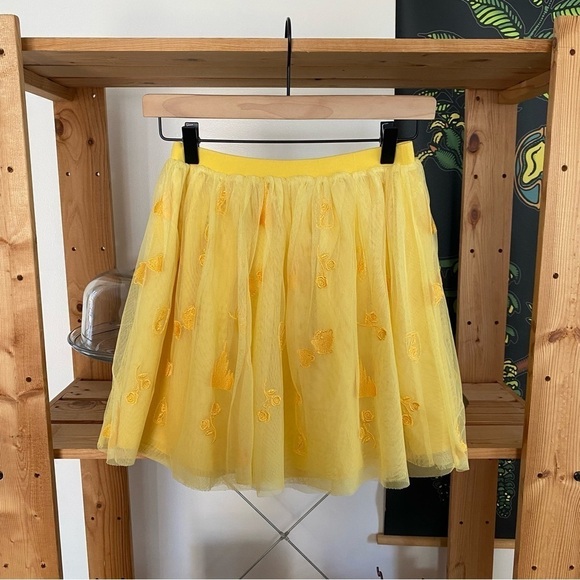 Hanna Andersson X Disney Princess Repunzel Embroidered Yellow Tulle Skirt 10 - Picture 3 of 9